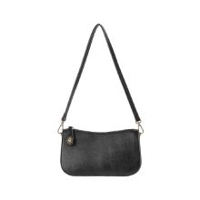 Miniso-Shoulder Bag With Twist Lock-Black
