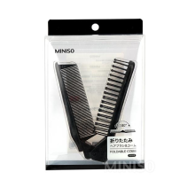 Miniso Dual Purpose Folding Comb (Black)