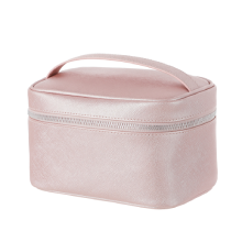 MINISO Rectangular Pearlized Pink Cosmetic Bag (Pink)