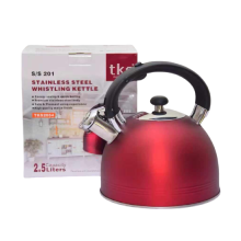 TKS 2.5L Whistling Kettle Red Color - Stainless Steel Material