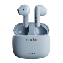 Sudio (Sweden) A1 True Wireless Earbuds with Wireless Charging Case (Sky Blue)