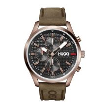 HUGO Men's Chase Quartz Multifunction Watch (Brown)