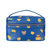 Miniso TomJerry I Love Cheese Collection Funny Cheese Cosmetic Bag (Dark Blue)