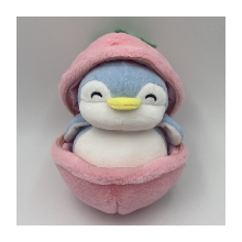 Miniso Fruit Series Penguin Plush Toy Surprise Ball (Strawberry)