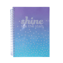 Miniso A5 Wirebound Book 100 Sheets (Bluish Violet)