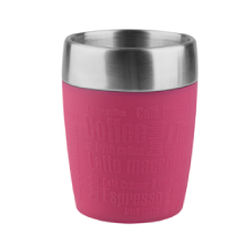 Tefal - 0.2L Travel Cup Stainless Steel - Raspberry