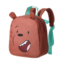 MINISO We Bare Bears Collection 4.0 Backpack (Brown,Grizzly)
