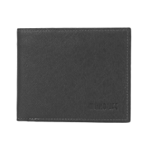 Miniso Mens Casual Cross Pattern Short Wallet - Gray