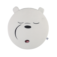 Miniso We Bare Bears Collection Thickened Round Seat Cushion 5CM - Ice Bear