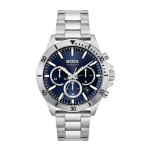 BOSS Troper Stainless Steel Bracelet Watch (Blue)