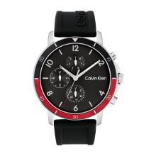 Calvin Klein Men Gauge Round Watches (Black)