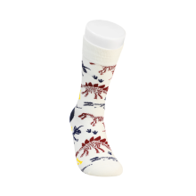 Miniso Animals Series Crew Socks 21cm - Laosaurus White