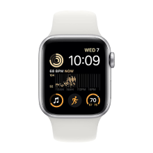 Apple Watch SE - 2022 GPS 40mm Starlight Aluminium Case with Starlight Sport Band - Regular