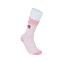 MINISO We Bare Bears Collection 4-0 Fashion Patterned Socks 21cm - Pink