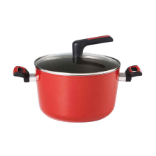 Meyer 24CM / 5.7L Covered Stockpot - Forge Red