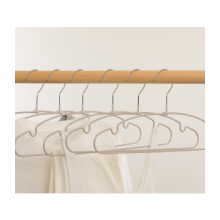 Miniso Matte Anti-Slip Clothes Hangers (6 pcs, XL) (Gray)