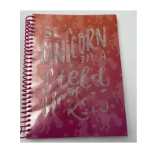 Miniso A5 Wirebound Book 100 Sheets (Pink)
