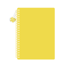 Miniso Plain Wirebound Book (Yellow)