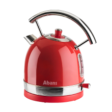 Abans 1.7L Pyramid Kettle with Gloss Red Finish 