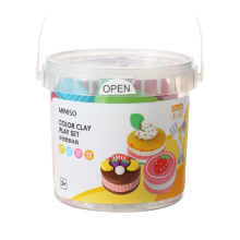 MINISO Colored Clay With Plastic Box