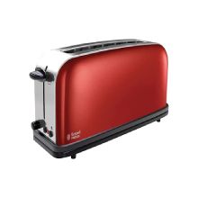  Russell Hobbs 100w Flame Red Long Slot Toaster (Red) 