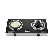 ABANS Signature Infrared Glass Top Gas Cooker - Black