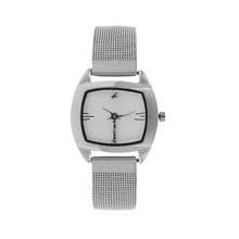 FASTRACK Silver Dial Silver Metal Strap Watch - Ladies 