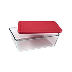 Pyrex 2.6L 11 Cup Dish With Red Lid