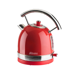 Abans 1.7L Pyramid Kettle with Gloss Red Finish 